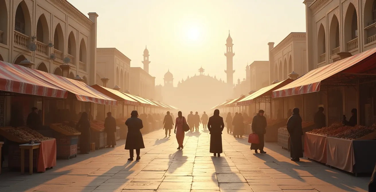Illustration métaphorique du cercle vertueux entre vendeurs et acheteurs sur une marketplace