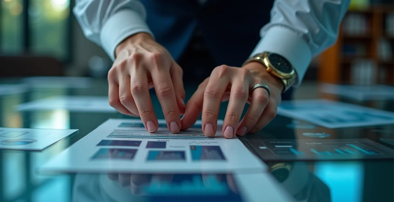 Expert B2B donnant une conférence dans un environnement professionnel moderne