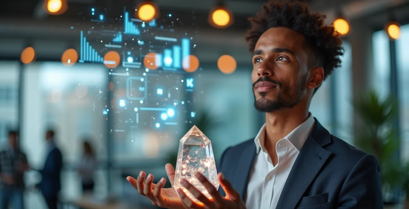 Symbole d'innovation et de croissance avec éléments représentant le statut JEI en France