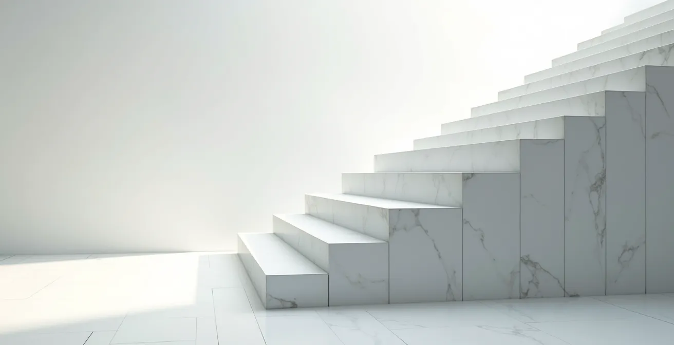 Visualisation abstraite de la hiérarchie d'un contenu web avec différents niveaux visuels